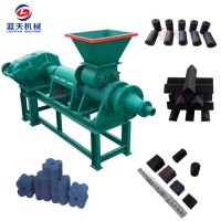 Coconut Shell Charcoal  Shisha BBQ Briquetts Extruder Machine