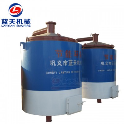 Wood log smokeless Charcoal briquette carbonization furnace