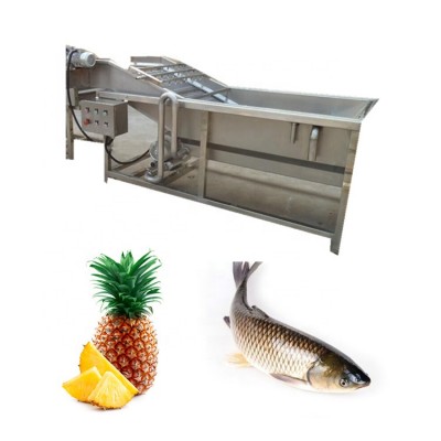 Industrial fish washing machine cleaning equipment washing fruits vegetables peppers garlic fish and shrimp